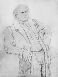 Studie voor het portret van M. Bertin
